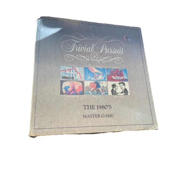 Trivial Pursuit The 1980s Master Trivia Board Game Parkers Brother Complete - Picture 1 of 8